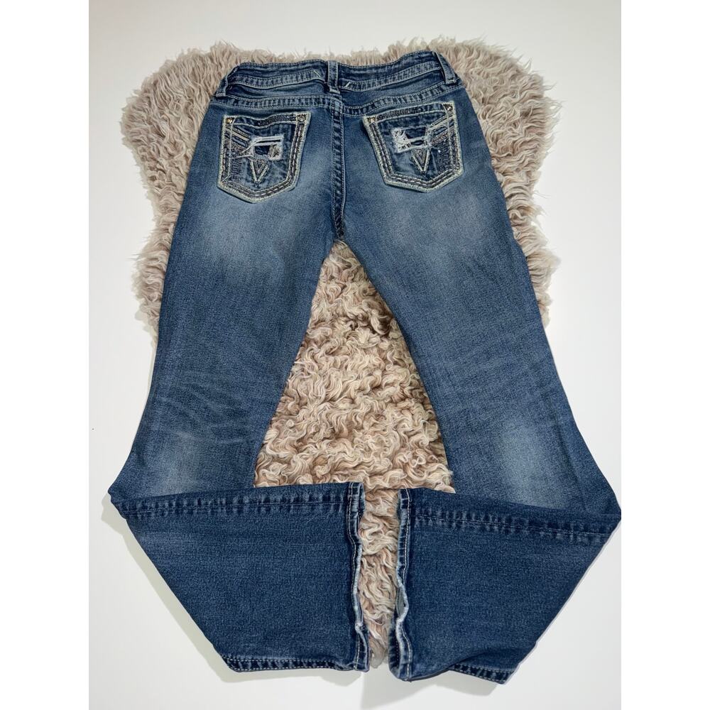 Vigoss women’s heritage fit boot cut blue jeans - Picture 7 of 16